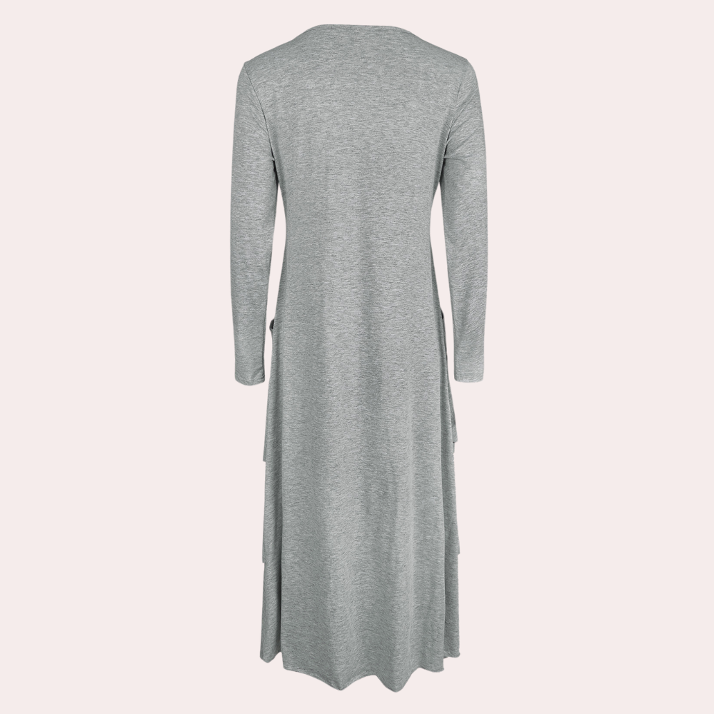 Levoire | Robe Longue Plissée Avec Détail En Forme De Cœur Pour Femmes