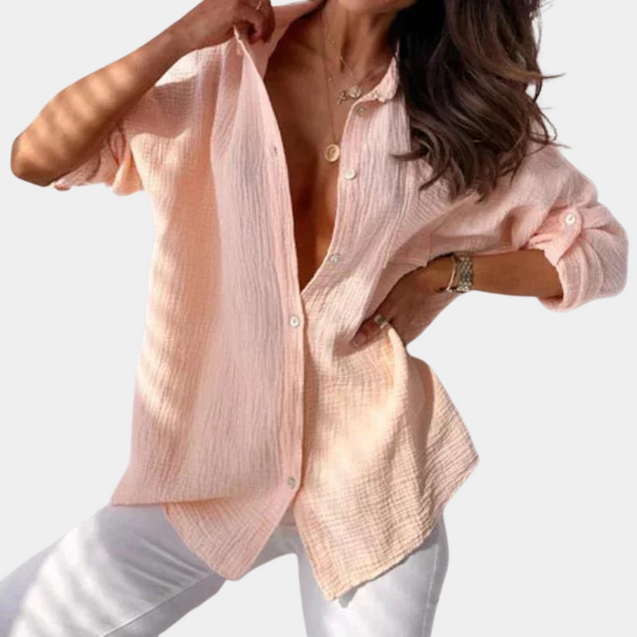 Levoire | Chemisier D'Été Avec Boutons Pour Femmes Rosa
