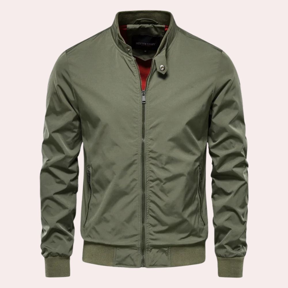 Levoire | Veste Bomber Pour Hommes Avec Poches Spacieuses Vert armée