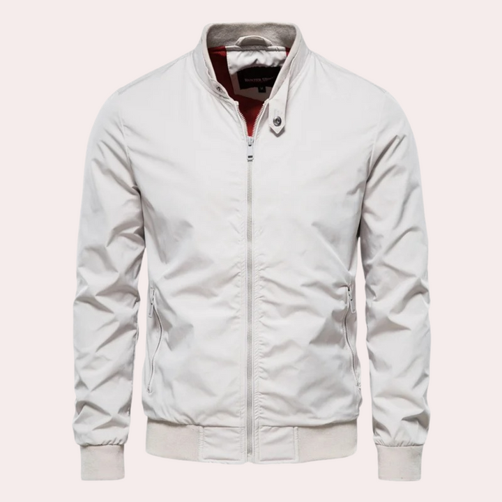 Levoire | Veste Bomber Pour Hommes Avec Poches Spacieuses Beige