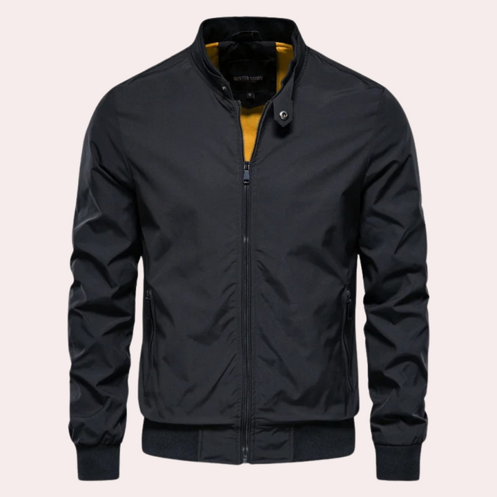 Levoire | Veste Bomber Pour Hommes Avec Poches Spacieuses Noir