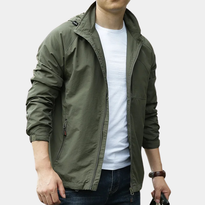 Levoire | Veste Cargo Avec Fermeture Éclair Pour Hommes Vert armée