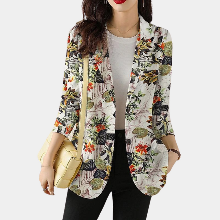 Levoire | Veste Féminine Florale Khaki