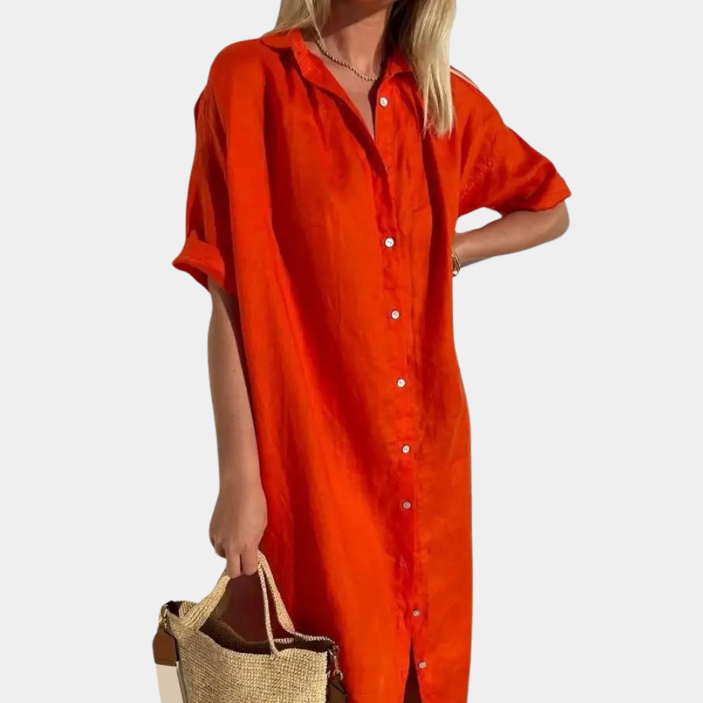 Levoire | Avec élégance et sans effort, robe polyvalente Rouge