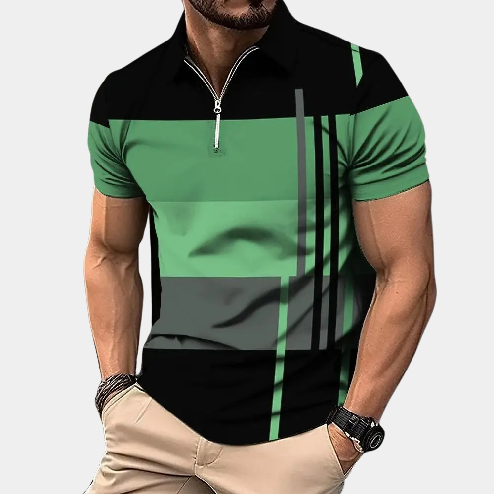 Levoire | Chemise À Manches Courtes Hommes Vert