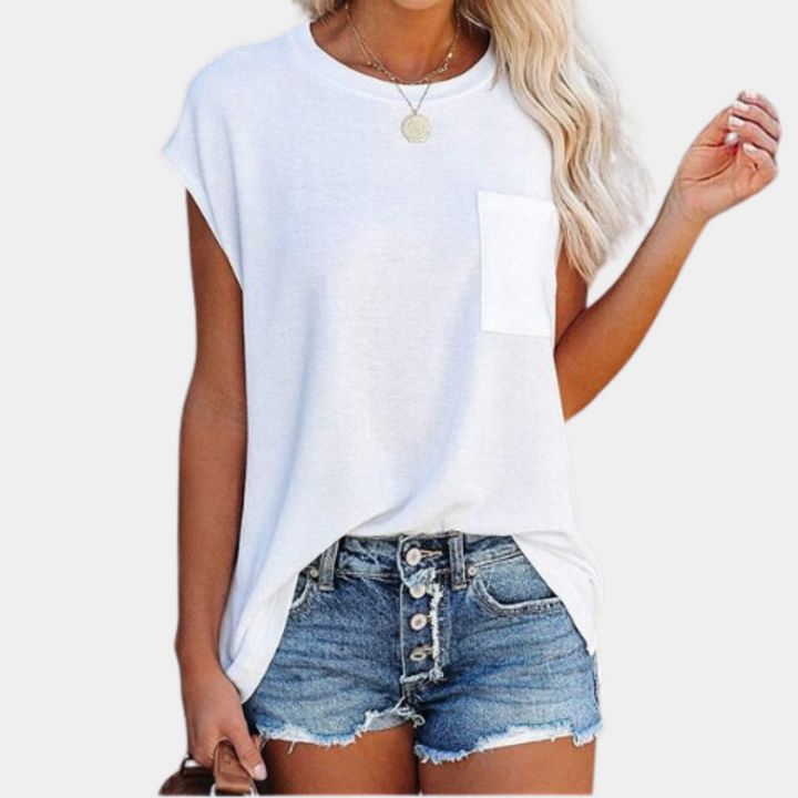 Levoire | T-Shirt D'Été Pour Femmes Dans Un Style Décontracté Blanc