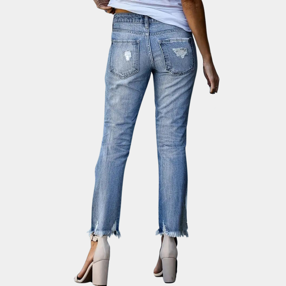 Levoire | Denim Détendu Effiloché Pour Femmes