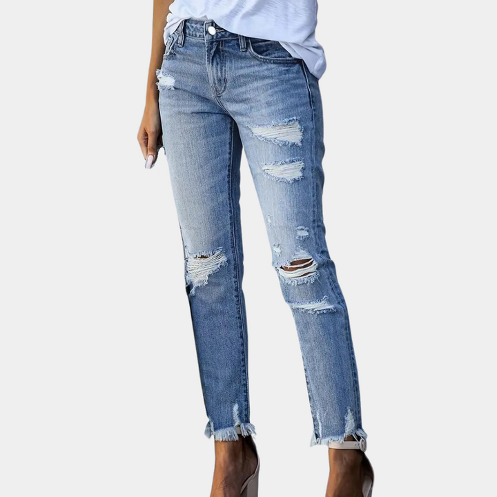 Levoire | Denim Détendu Effiloché Pour Femmes