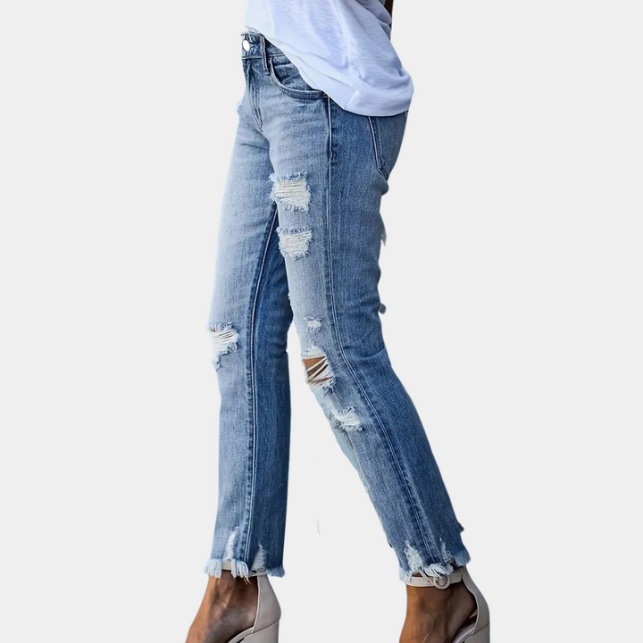 Levoire | Denim Détendu Effiloché Pour Femmes