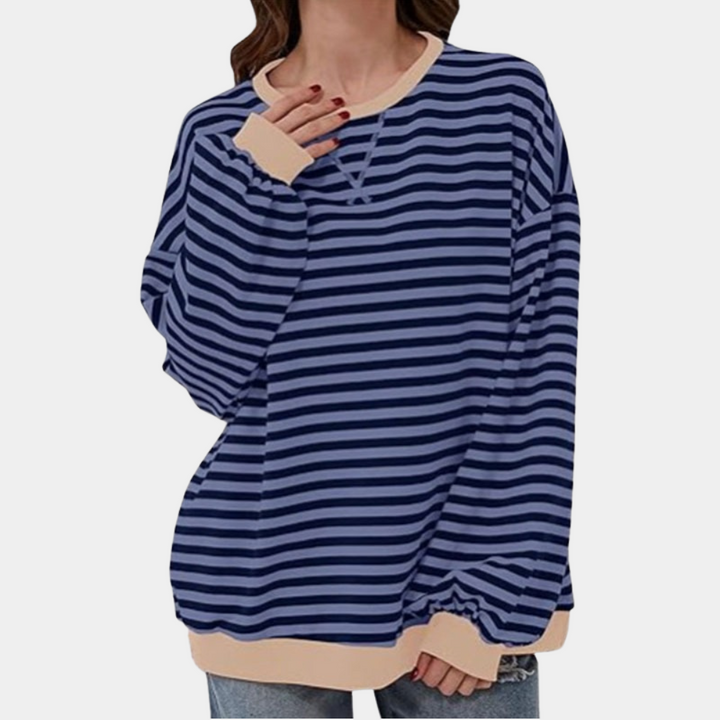 Levoire | Chic Et Tendance Pull D'Hiver Bleu foncé