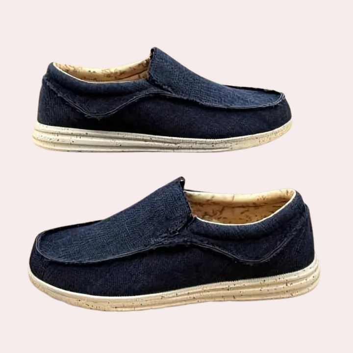 Levoire | Mocassins Pour Hommes Confort Respirant Design Intemporel Noir Bleu