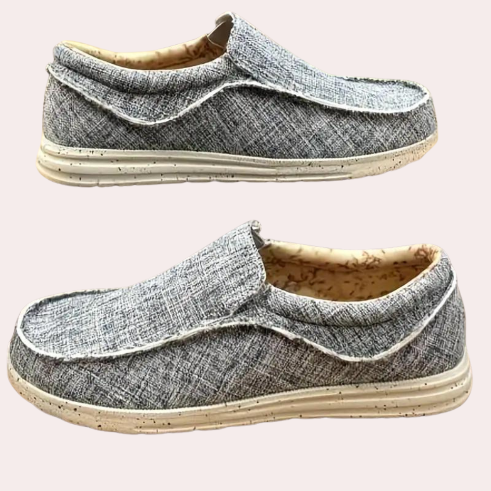 Levoire | Mocassins Pour Hommes Confort Respirant Design Intemporel Noir Gris