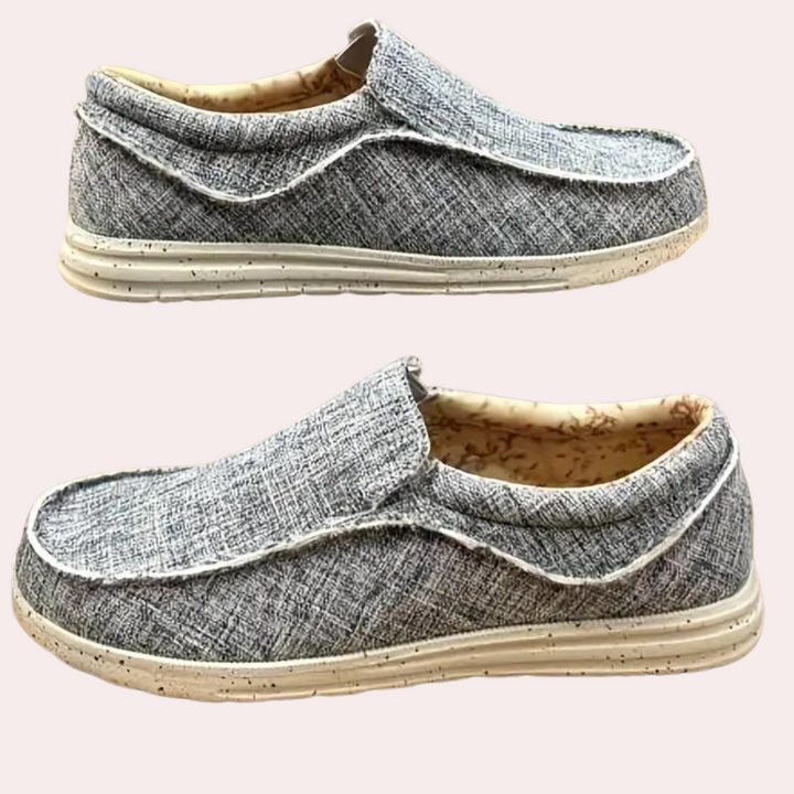 Levoire | Mocassins Pour Hommes Confort Respirant Design Intemporel Noir Gris