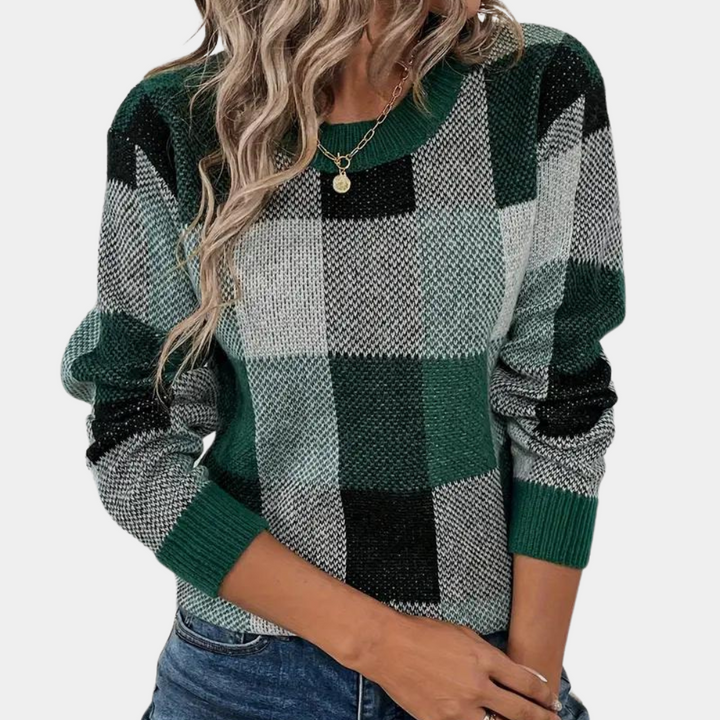 Levoire | Robe Pull Élégante Intemporelle Hiver Vert