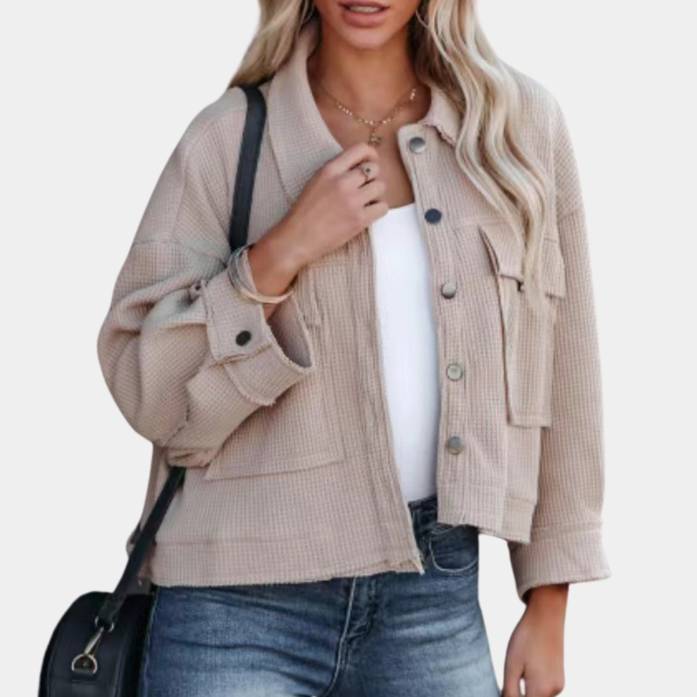 Levoire | Veste D'Été Tendance Avec Poches Khaki