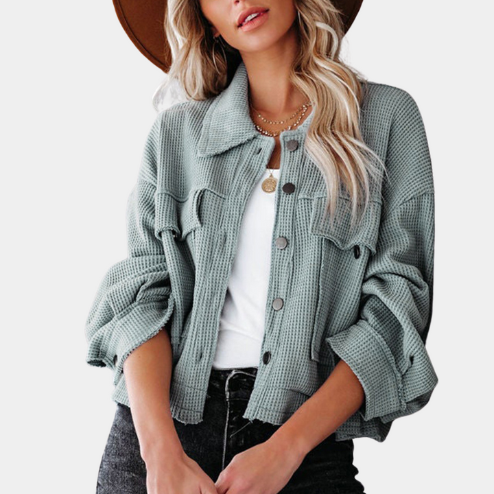 Levoire | Veste D'Été Tendance Avec Poches Gris
