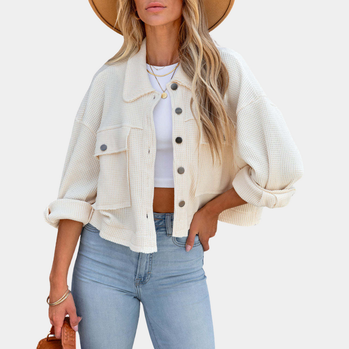 Levoire | Veste D'Été Tendance Avec Poches Blanc