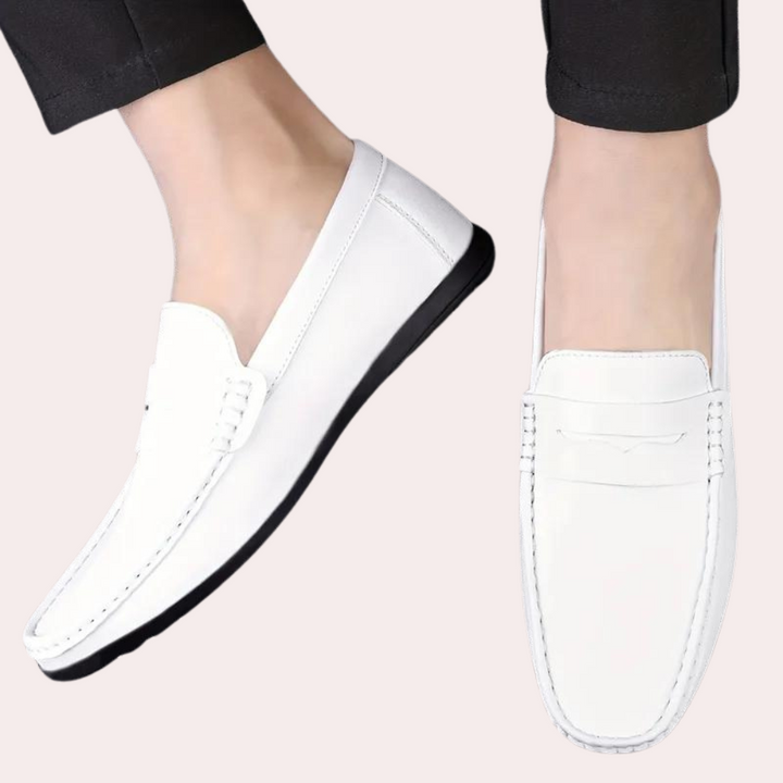 Levoire | Mocassins Pour Hommes Confortables Et Elegants Blanc
