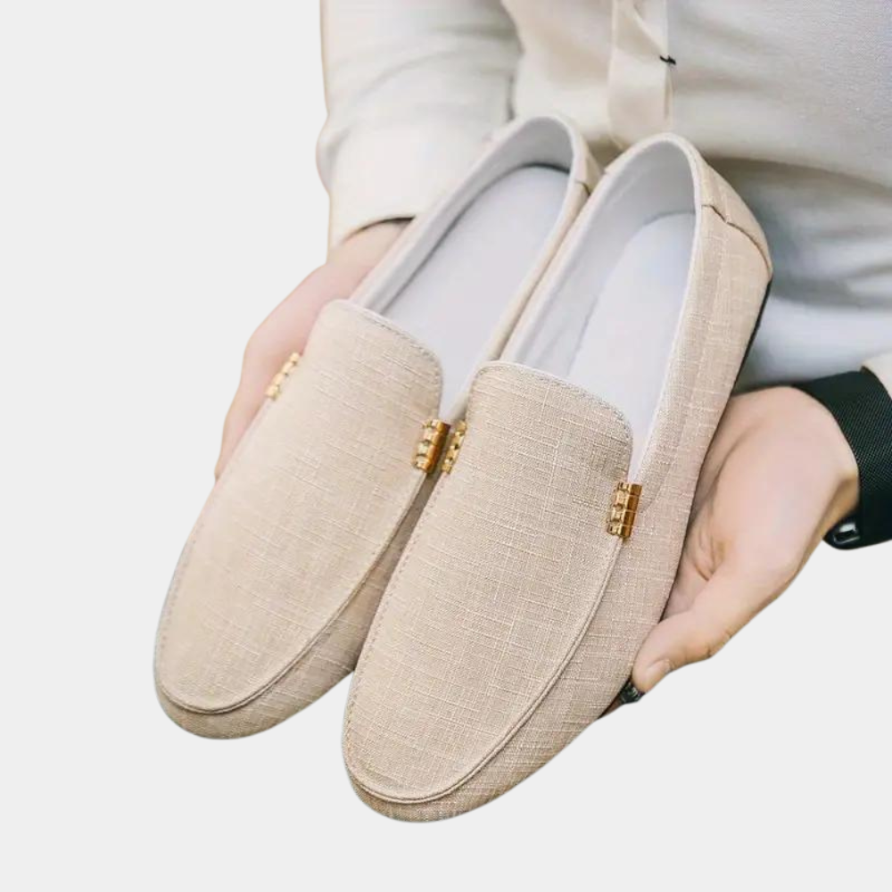 Levoire | Mocassins Pour Hommes Style Decontracte Grand Confort Beige