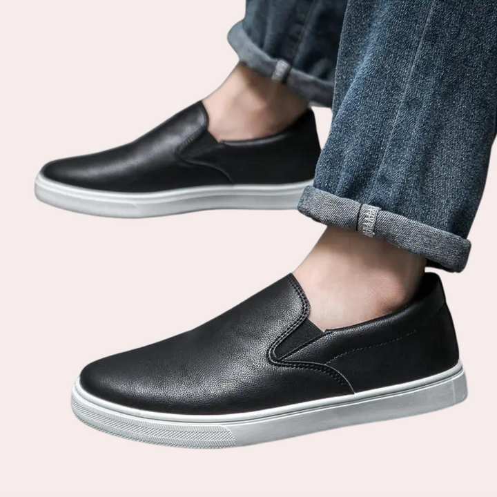 Levoire | Chaussures De Loisir Pour Hommes Levoire | Mocassins Decontractes Confortables Et Elegants Noir