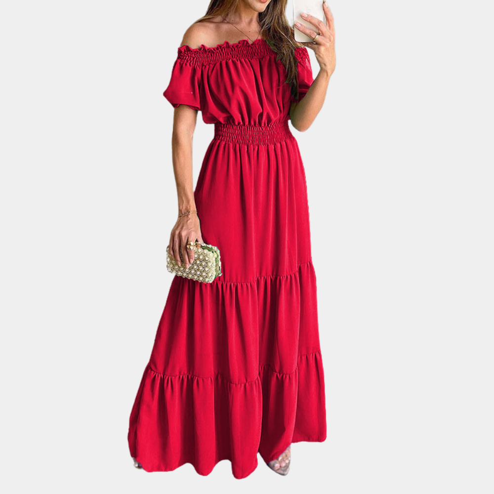 Levoire | Sac À Dos Maxi Robe Avec Un Design Élégant Et Un Tissu Léger Rot