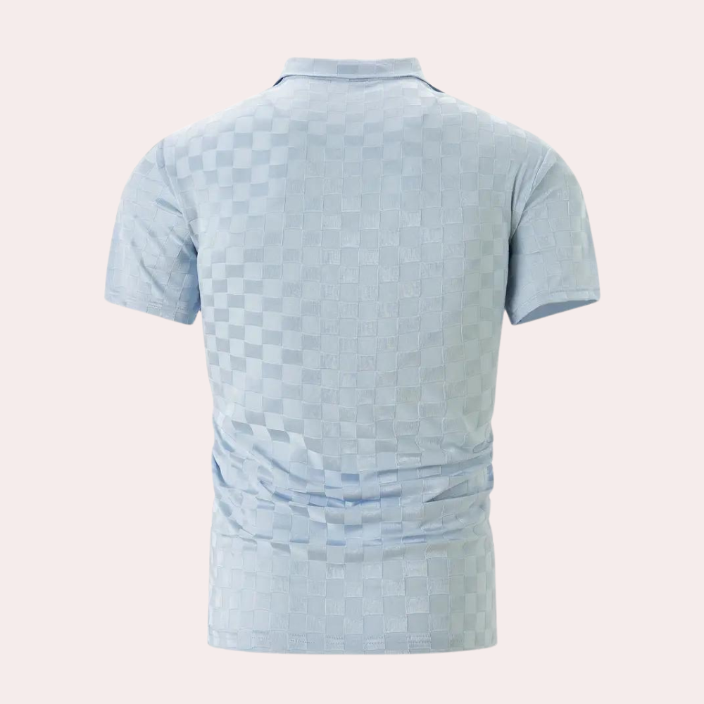 Levoire | Polo À Carreaux Slim Fit Pour Hommes