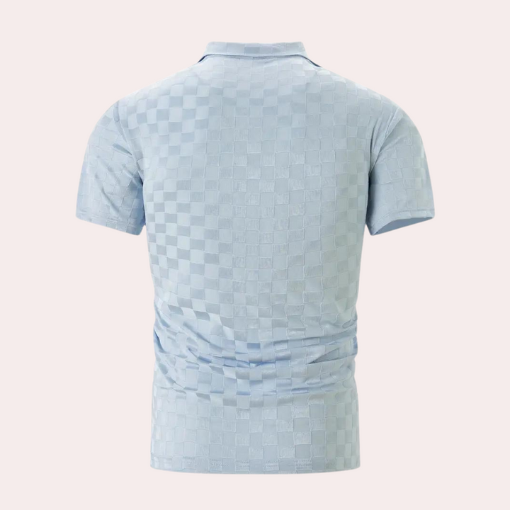 Levoire | Polo À Carreaux Slim Fit Pour Hommes