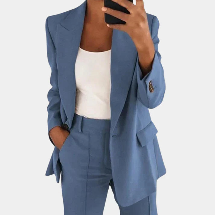 Levoire | Ensemble Blazer Pour Femmes Bleu