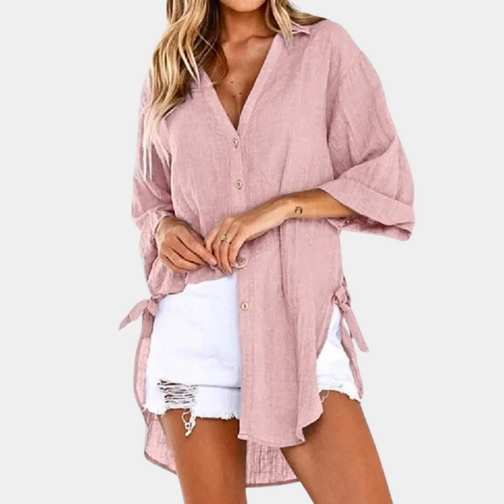 Levoire | T-Shirt Décontracté Pour Un Ajustement Relax Rosa