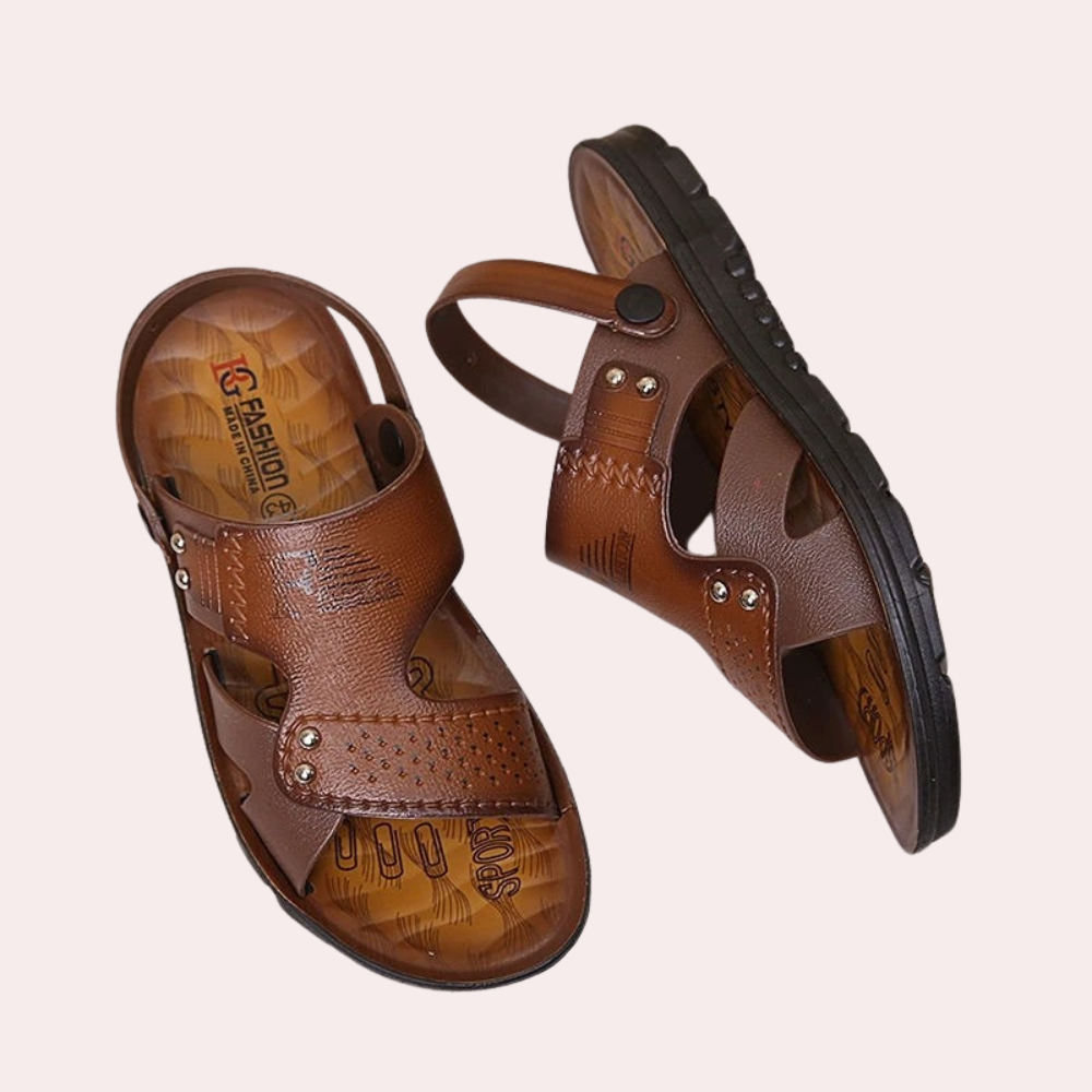 Levoire | Sandales Pour Hommes Style Decontracte Confortables Et Durables Marron