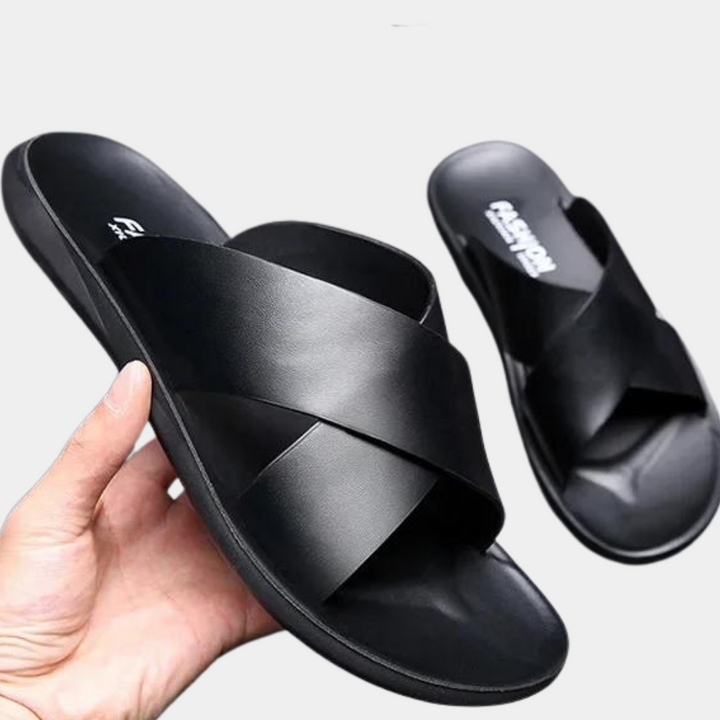 Levoire | Sandales Pour Hommes Design Respirant Confortable Et Elegant Noir