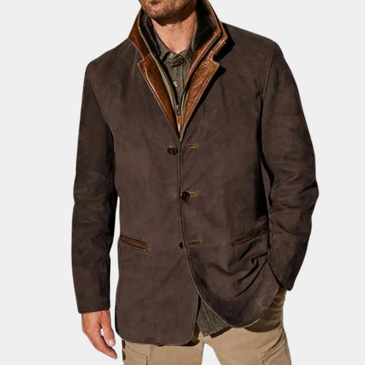 Levoire | Veste de transition pour hommes Marron foncé