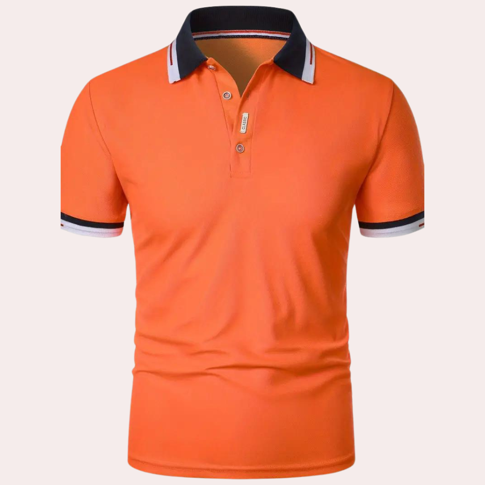 Levoire | Polo Orange Stylé Pour Homme