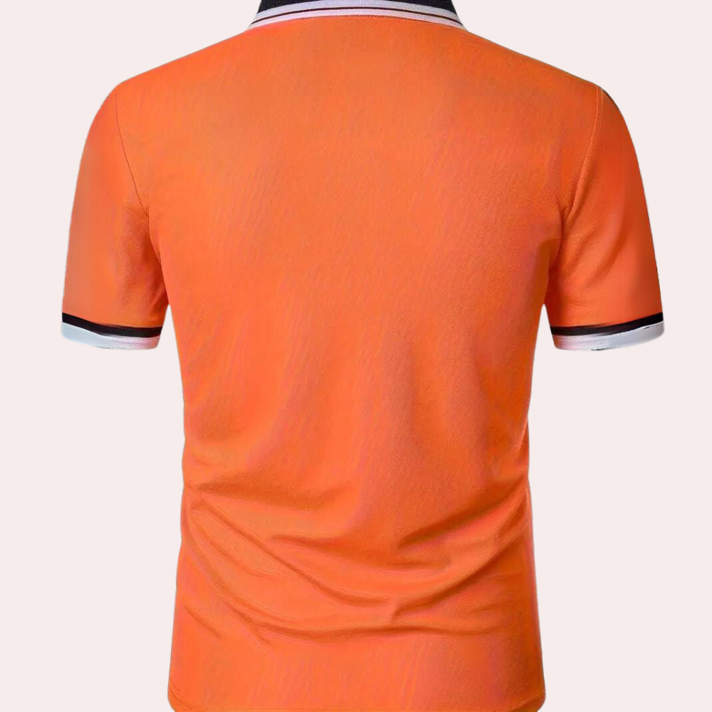 Levoire | Polo Orange Stylé Pour Homme