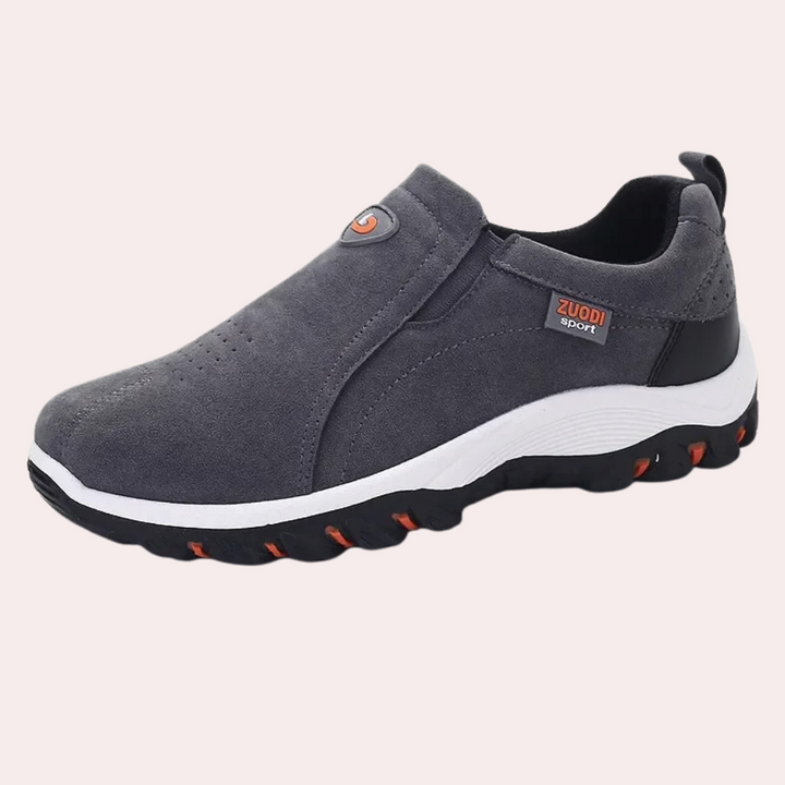 Levoire | Chaussures Slip-On Pour Hommes Confortables & Tendance Semelles Antiderapantes Gris foncé