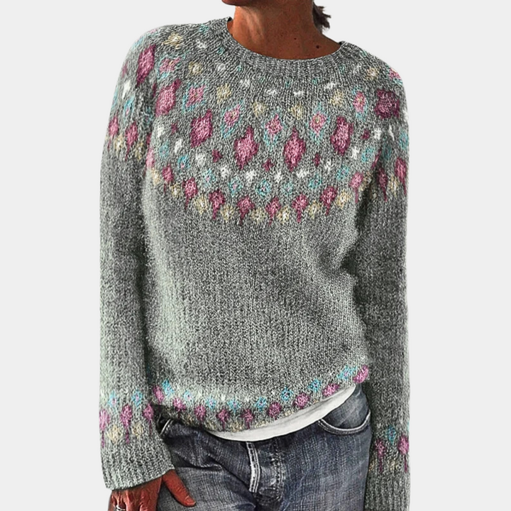 Levoire | Blouse Avec Des Rayures Élégantes Gris