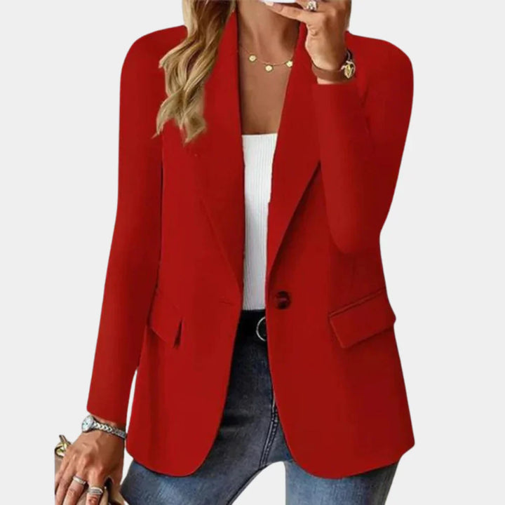 Levoire | Blazer D'Été Ajusté Extensible Pour Femmes Rot