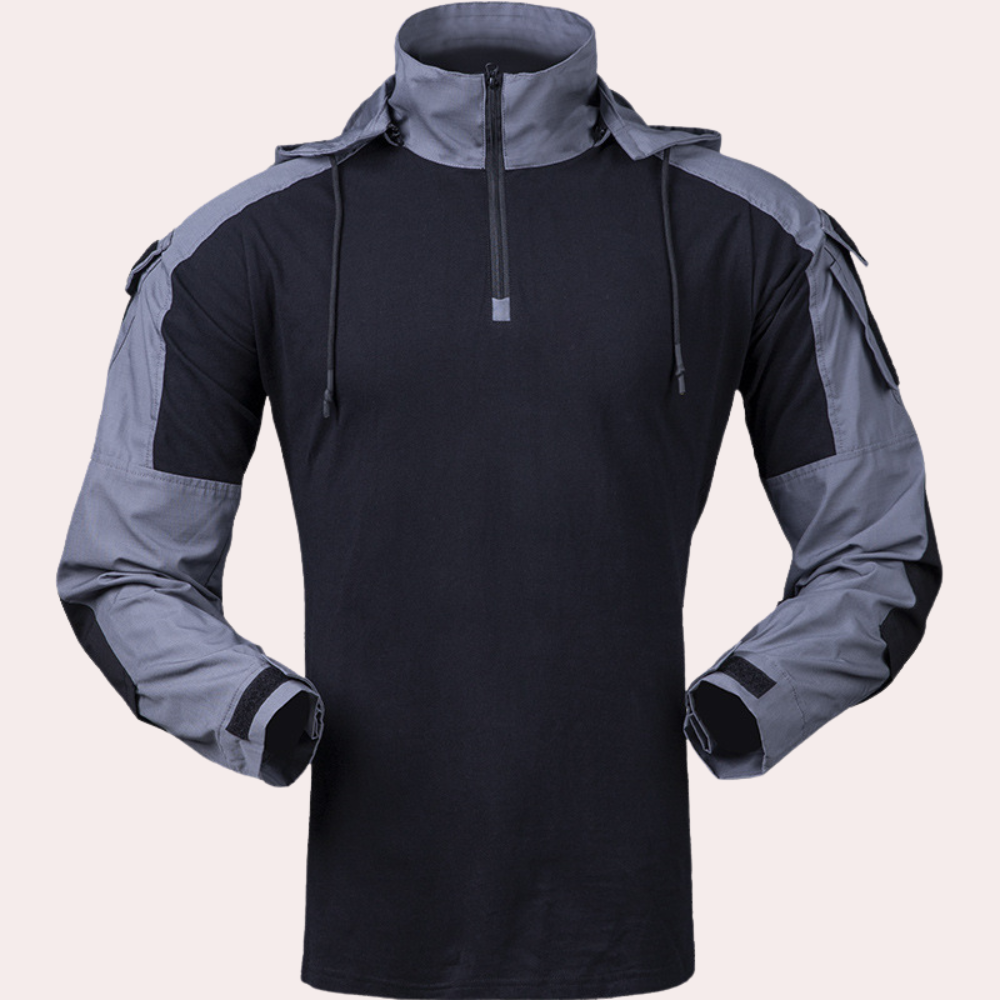 Levoire | Sweat À Capuche Camouflé Tactique Pour Hommes Gris
