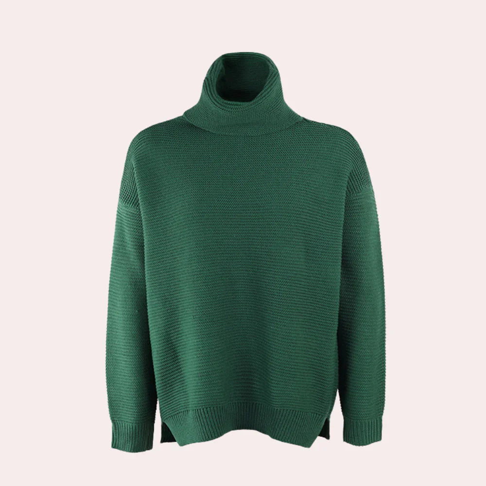 Levoire | Pull Femme En Maille Luxueuse À Col Haut
