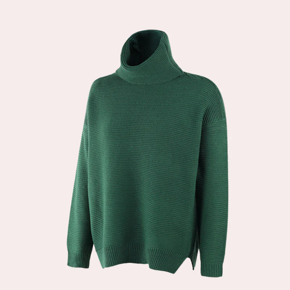 Levoire | Pull Femme En Maille Luxueuse À Col Haut
