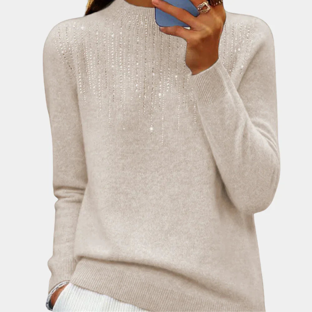 Levoire | Pull Femme Élégant Et Chaud Blanc crémeux