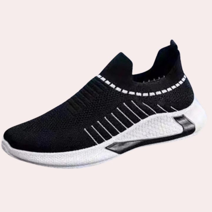 Levoire | Baskets Pour Hommes Maille Respirante Confortable Et Leger Noir et blanc