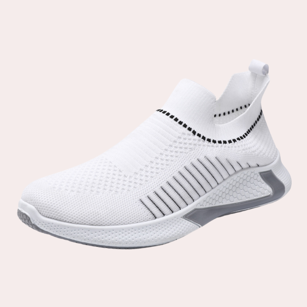 Levoire | Baskets Pour Hommes Maille Respirante Confortable Et Leger Blanc