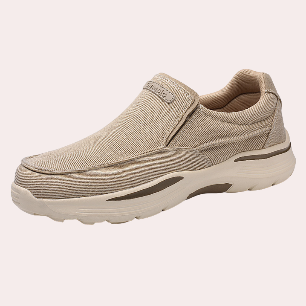 Levoire | Sneakers Pour Hommes Conception Moderne À Enfiler Respirant Decontracte Khaki