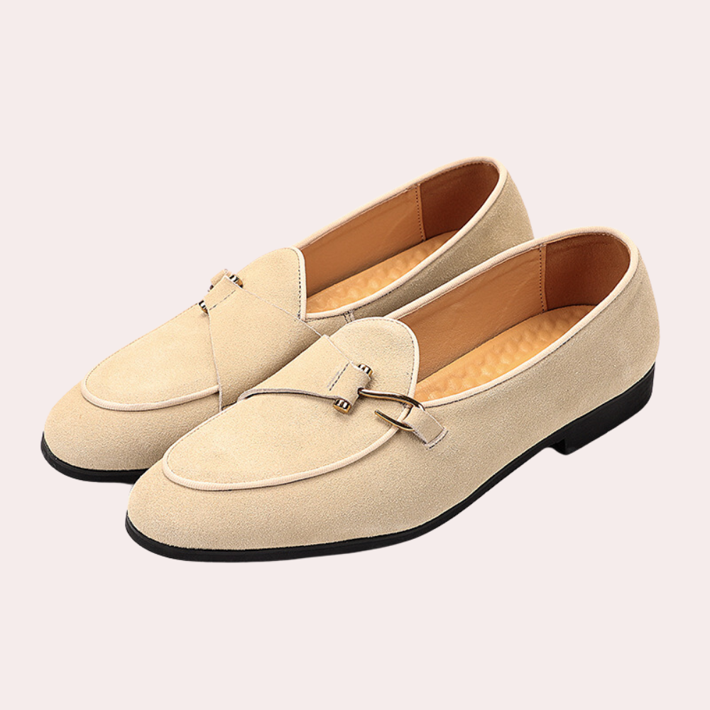 Levoire | Mocassins Pour Hommes Cuir Bovin Luxe Legers Et Confortables Beige