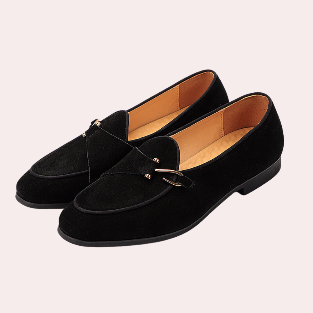 Levoire | Mocassins Pour Hommes Cuir Bovin Luxe Legers Et Confortables Noir