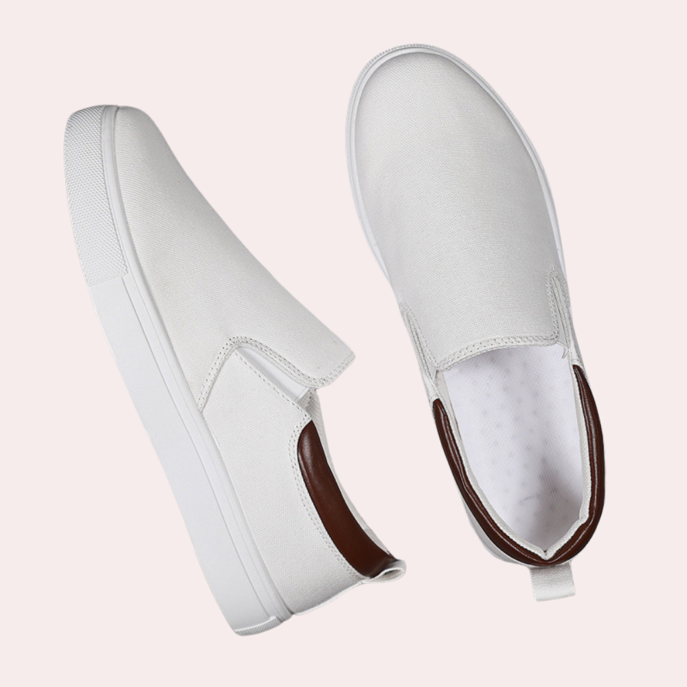Levoire | Mocassins Pour Hommes Confortables Et Elegants Respirants Blanc