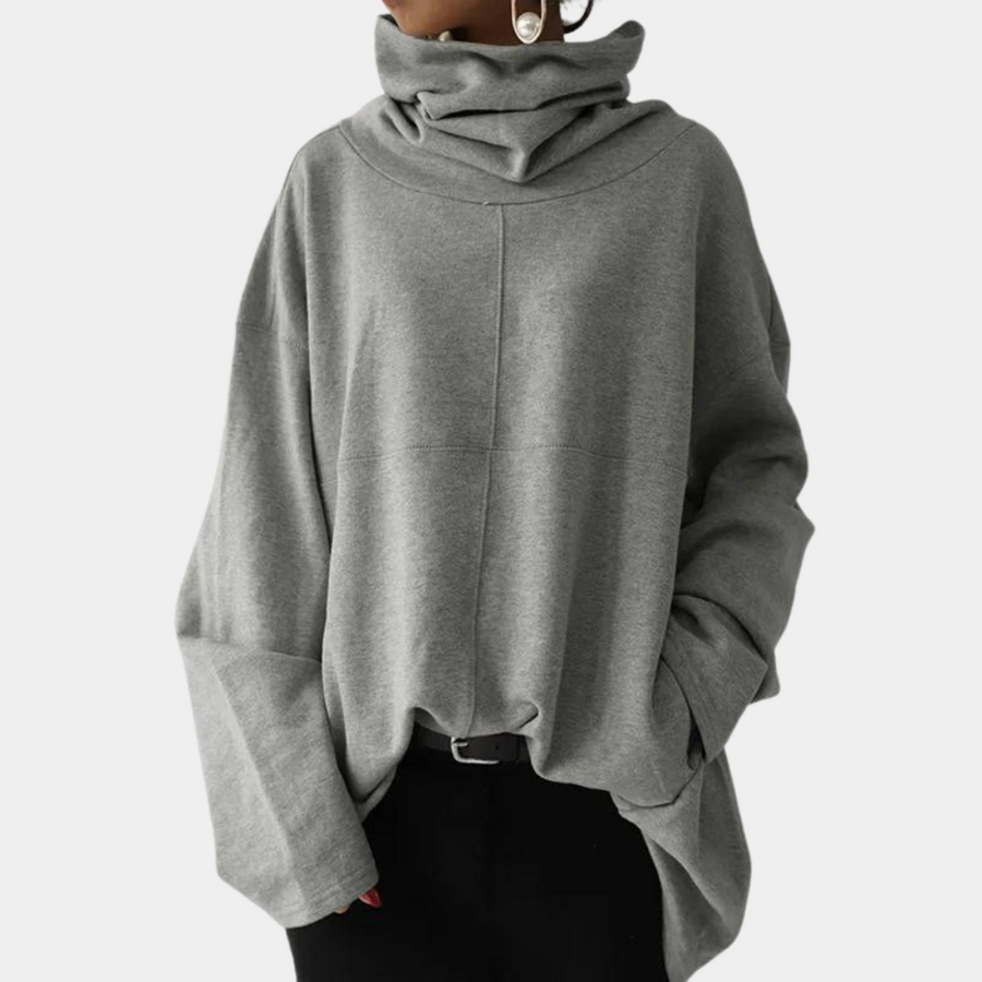 Levoire | Pull Moderne Pour Femmes Avec Col Roulé Gris