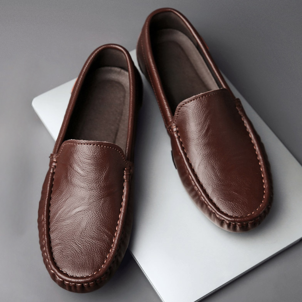Levoire | Chaussures En Cuir Pour Hommes Levoire | Chaussures À Enfiler Confortables Design Intemporel