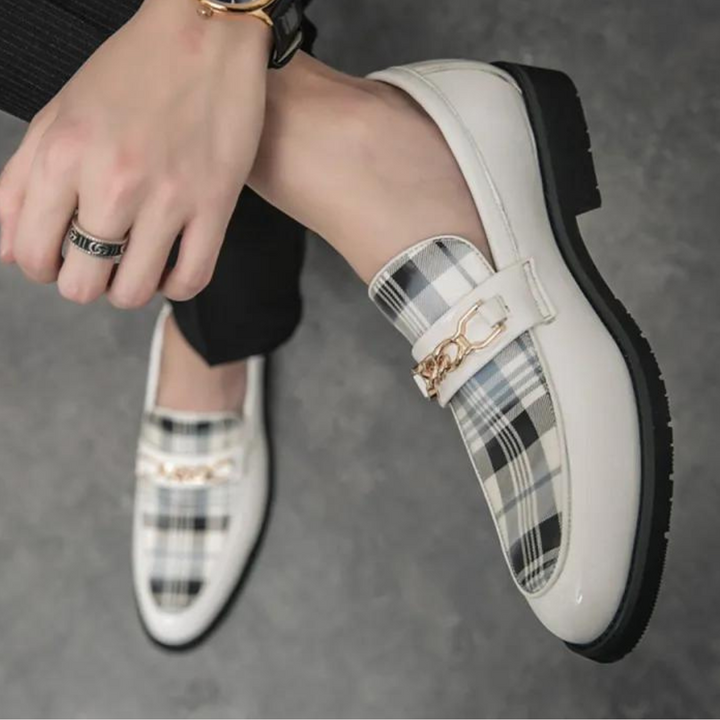 Levoire | Chaussures Pour Hommes Fabriquees À La Main Luxe Elegant Blanc